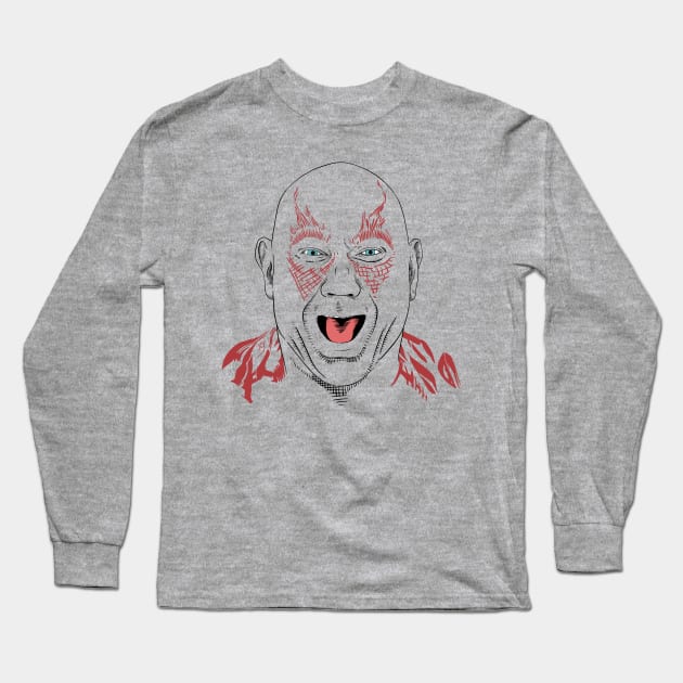 Drax the Destroyer Long Sleeve T-Shirt by @johnnehill